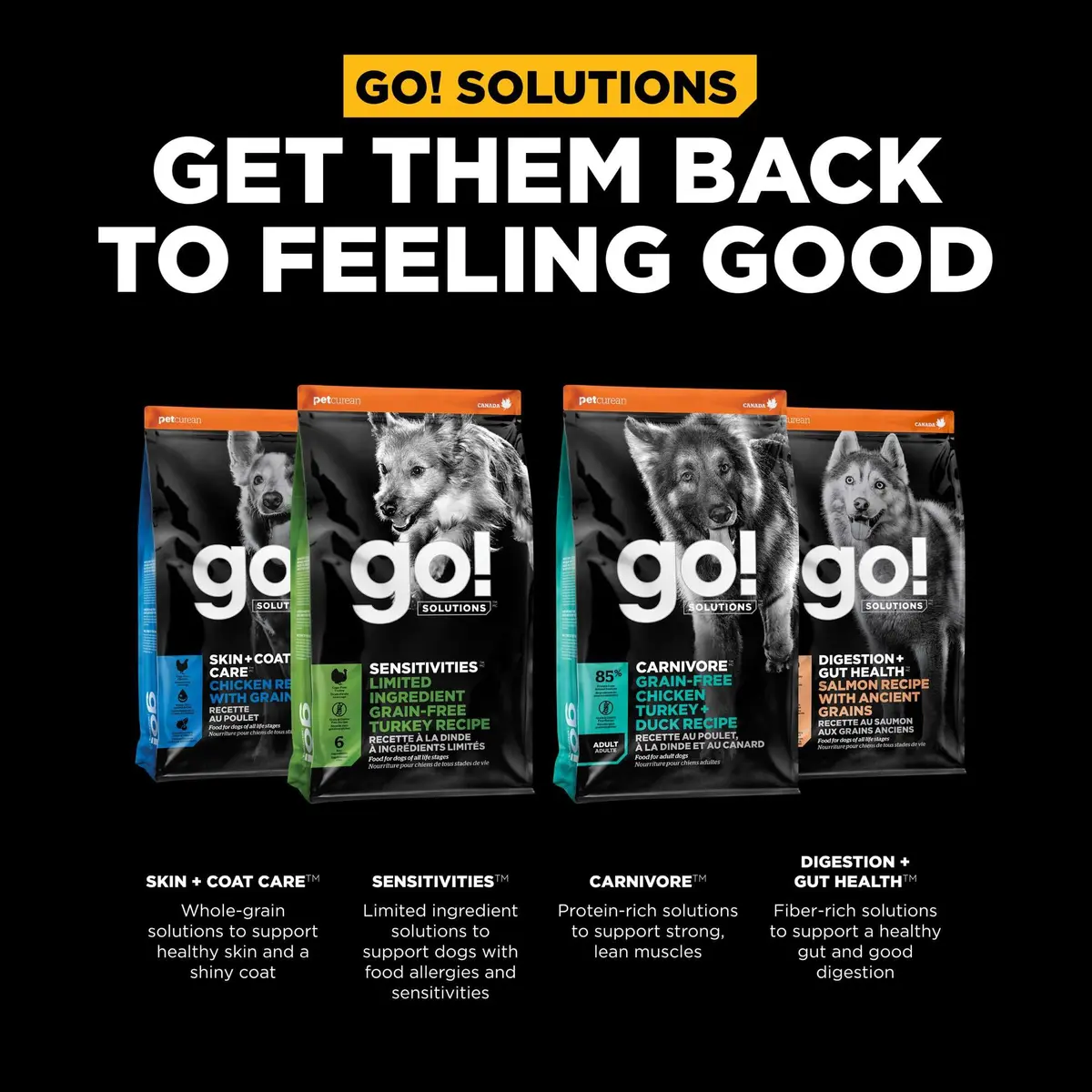 Go! Solutions Weight Management + Joint Care Salmon Dry Dog Food, 12 lb | Supports Healthy Weight & Joints - view 6