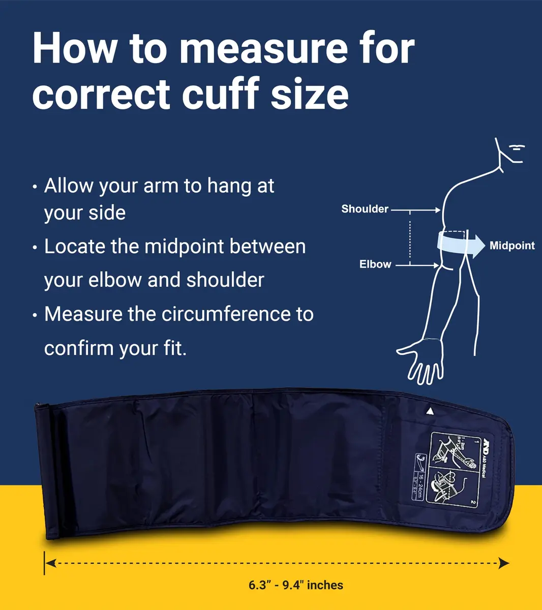 A&D Medical UA-651SAC Upper Arm Blood Pressure Monitor with Small Cuff (16-24 cm) | Clinical Grade Accuracy - view 4