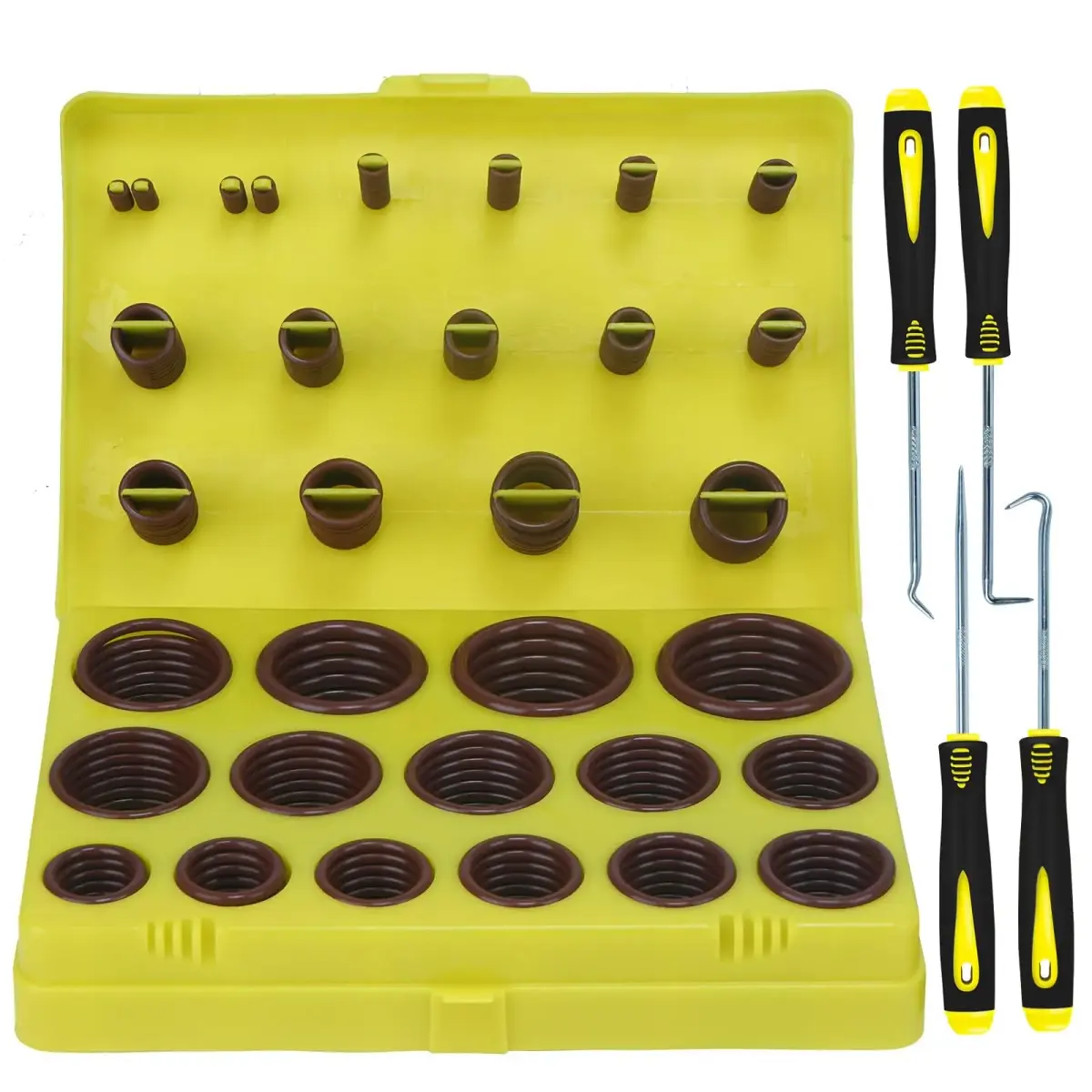 ZDBB 382-Piece SAE FKM Viton O-Ring Assortment Kit | 30 Sizes, 75A Durometer, -26°C to +230°C - main product image