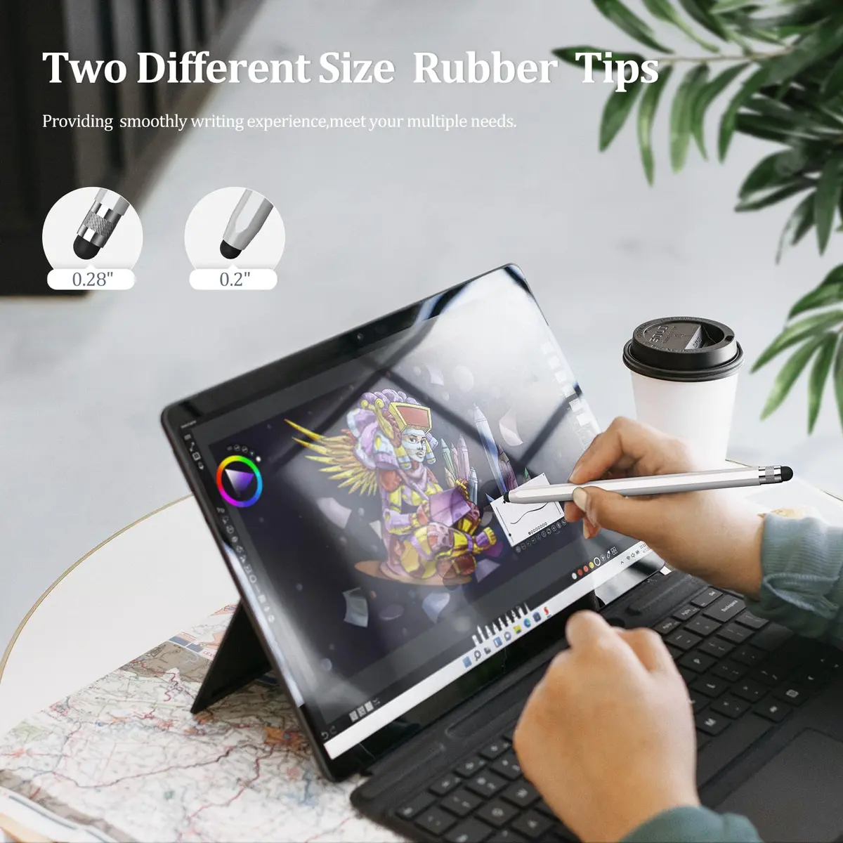 Granarbol 2-in-1 Magnetic Capacitive Stylus Pen | 3 Colors, 5.8" | Precise Touch & No Charging Needed - view 4