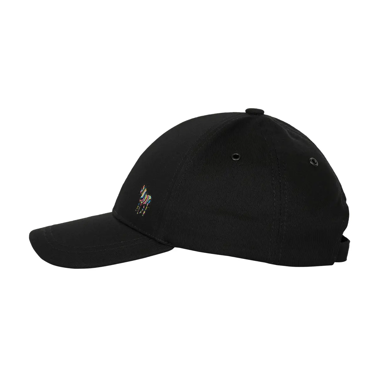 Paul Smith Men's Organic Cotton Zebra Logo Baseball Cap | Classic Black, One Size - main product image