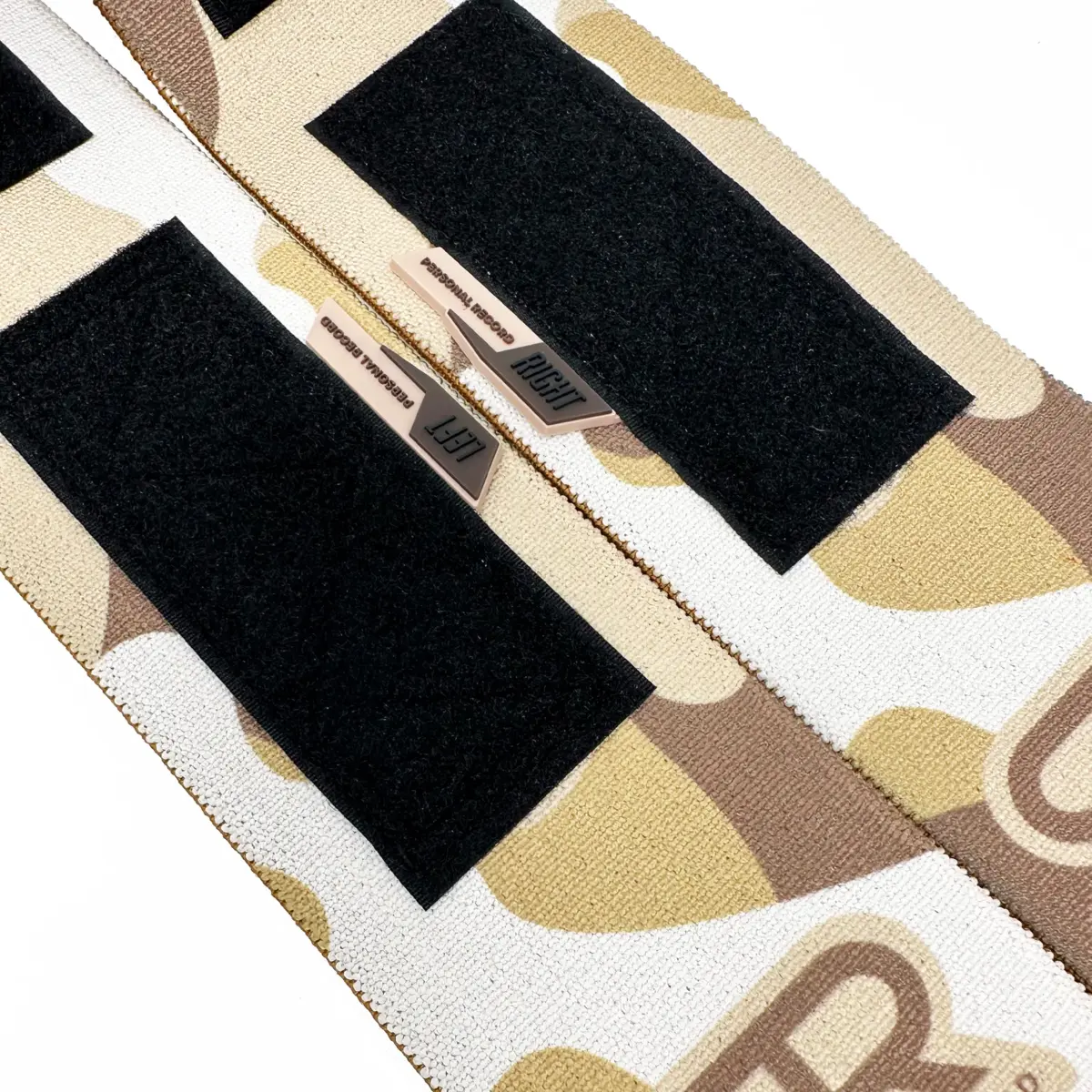 PR Personal Record Elbow Wraps for Weightlifting - Heavy Duty Construction, 36 Inch Length, Sand Camo - view 4