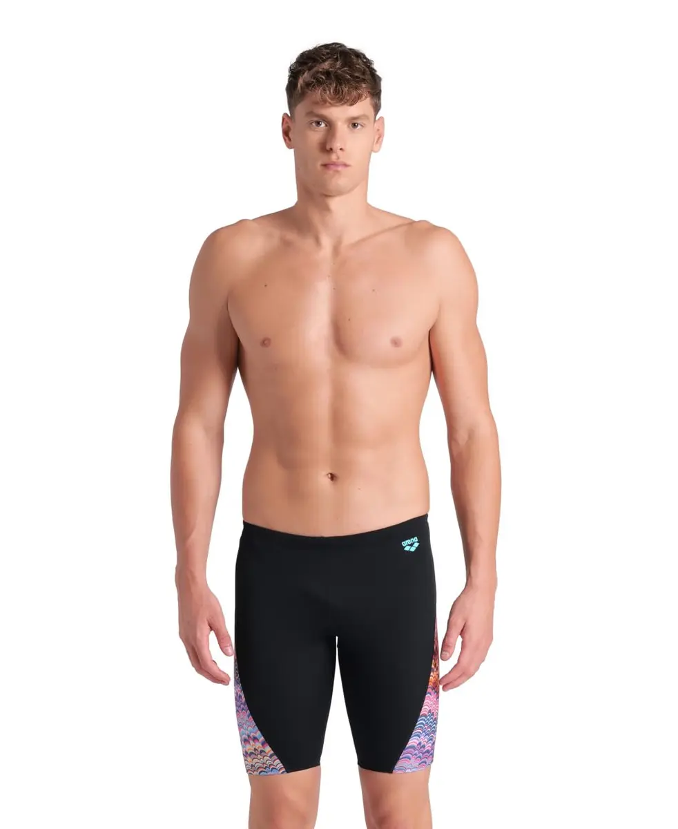 ARENA Performance Men's Ondulation Swim Jammer MaxLife Athletic Swimwear US Size 22 | Chlorine-Resistant, UV Protected, Quick-Drying - main product image