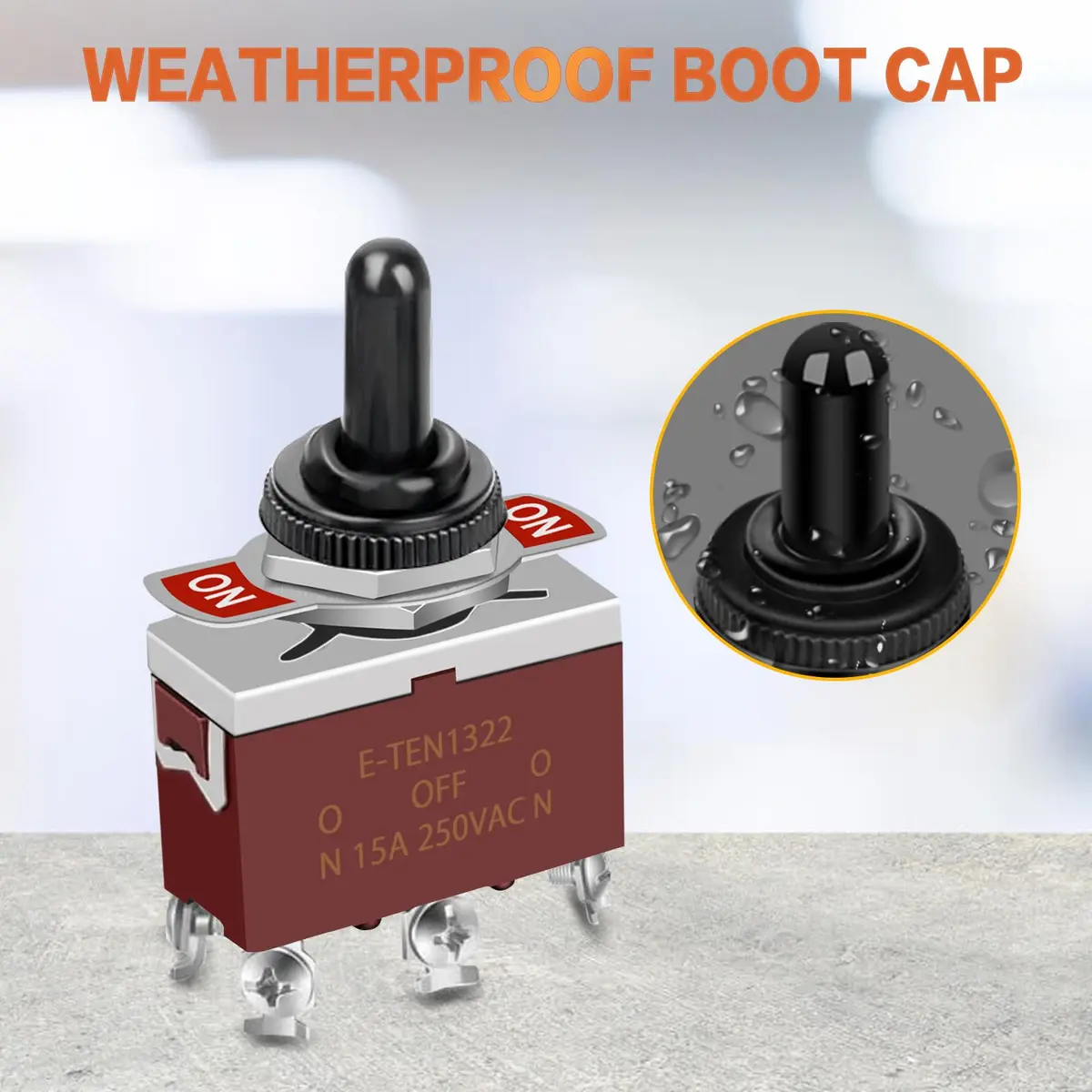 COROTC 12V Toggle Switch 5Pack | Waterproof Marine DPDT Heavy-Duty Reliability - view 5