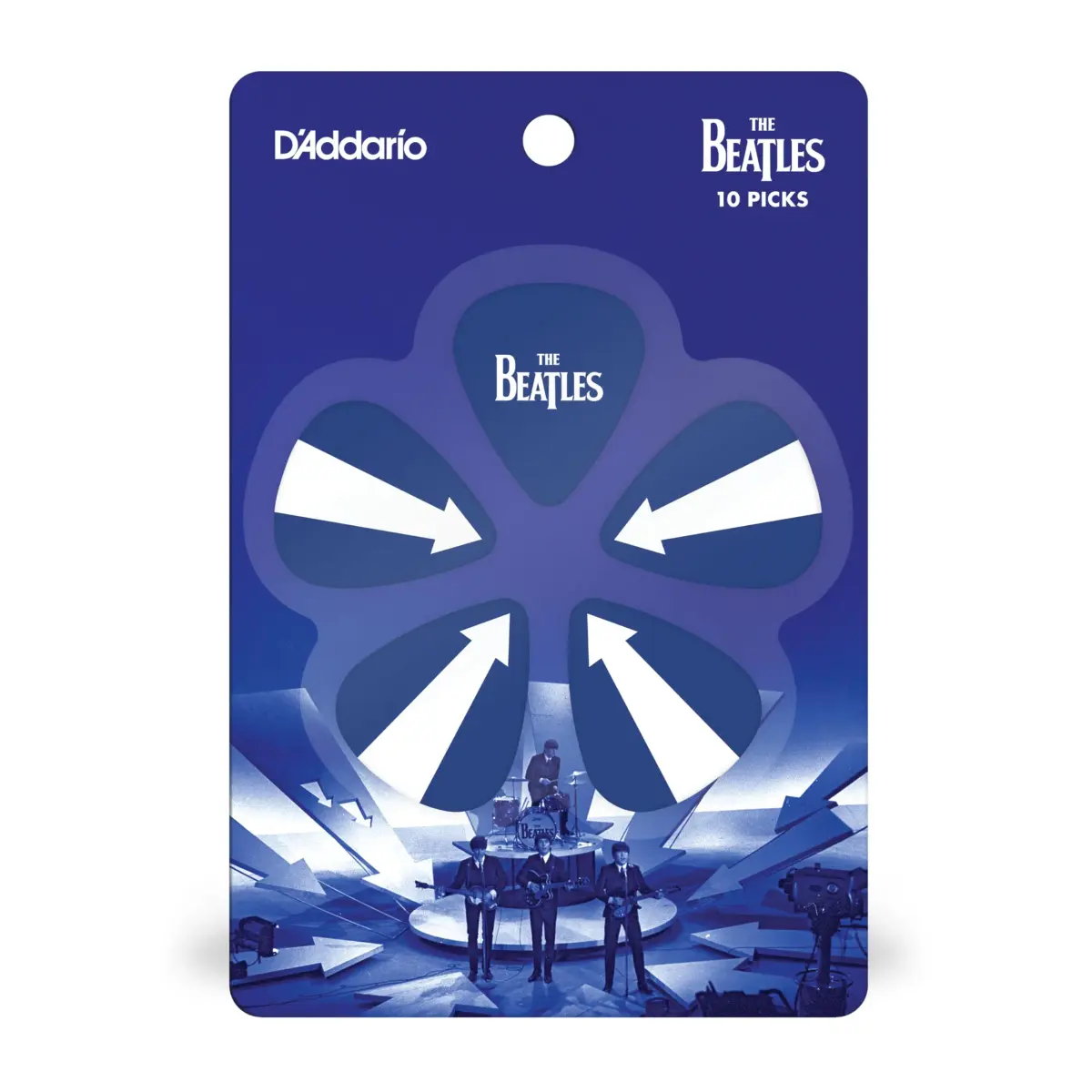D'Addario Beatles 1964 Tour Ed Sullivan Stage Medium Guitar Picks (10-Pack) - view 3