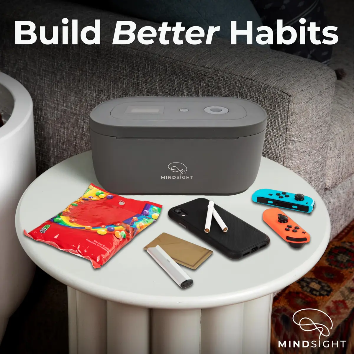 Mindsight Timed Lock Box | Unplug from Phones, Video Games, Social Media | 3 Modes | Easy to Use | Out of Sight ~ Out of Mind | Boost Your Mental Wellness - view 2