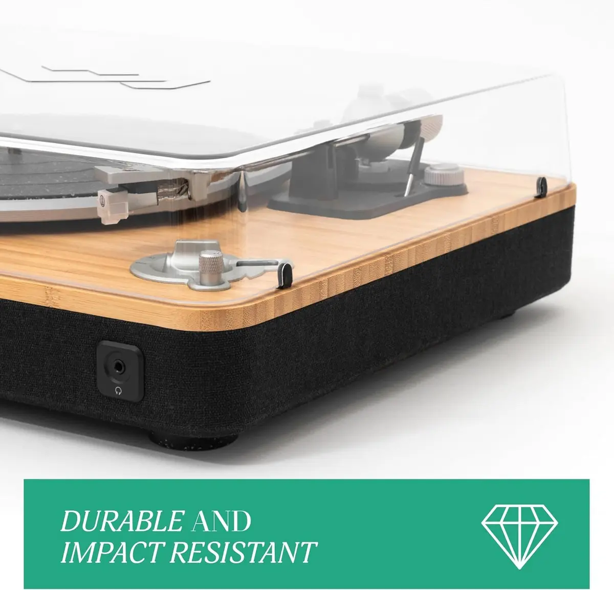 Marley Turntable Dust Cover – Eco-Friendly, Recycled Plastic, Durable, Fits Marley Stir it Up & Simmer Down Series - view 4