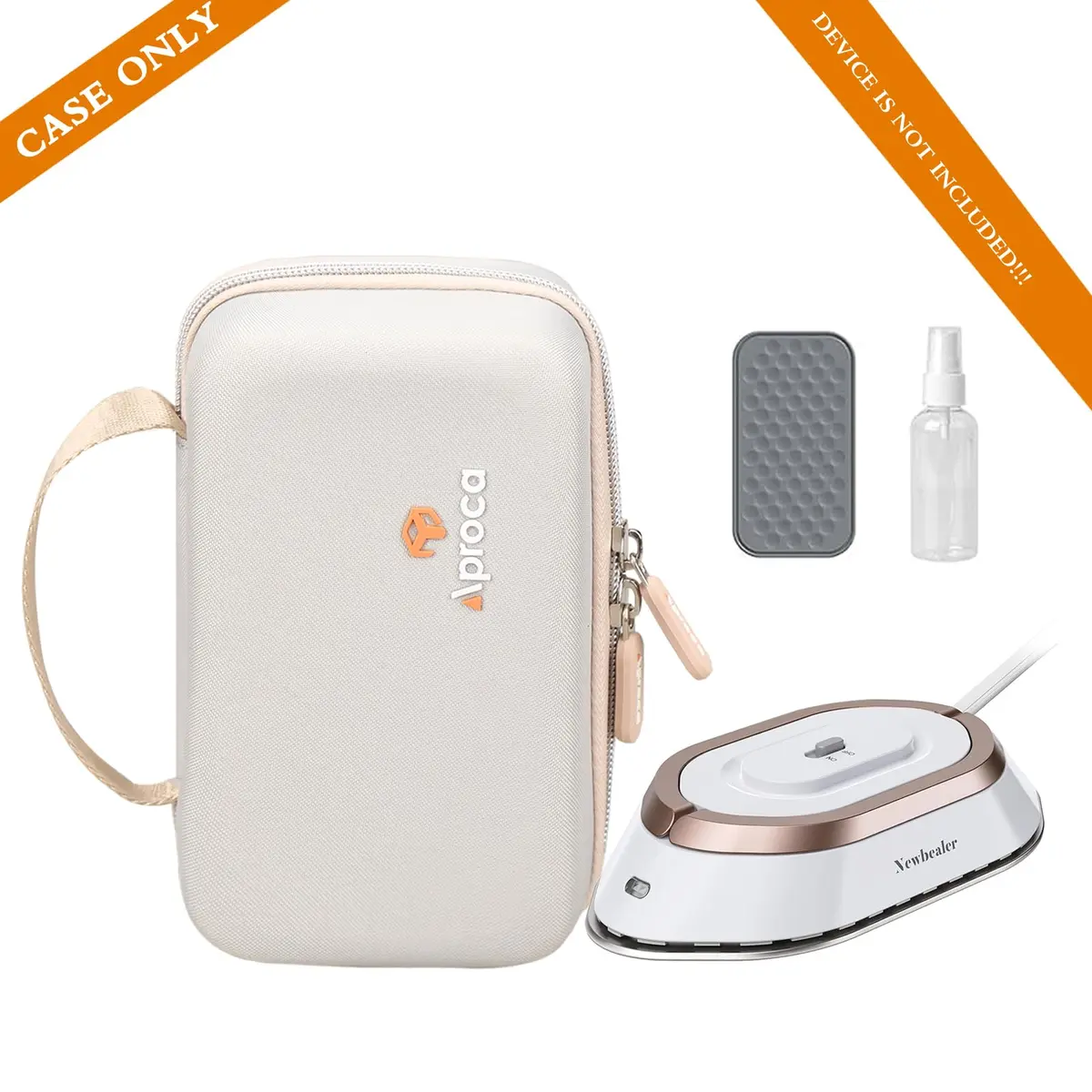 Aproca Grey Carrier Bag Case for Newbealer Travel Iron | Durable, Portable & Shock-Resistant - view 5