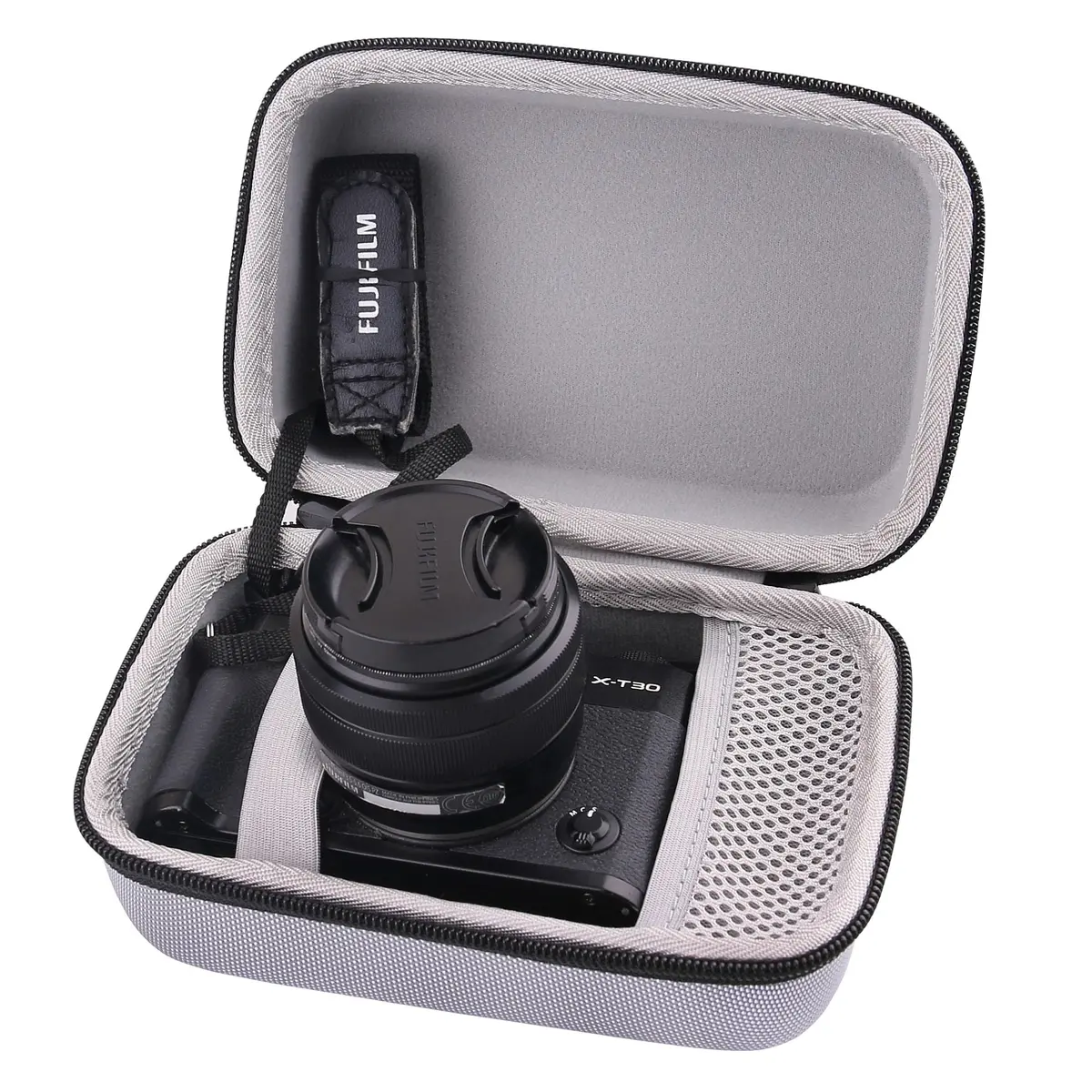 WAIYUCN Hard Carrying Case for Fujifilm X-T50,X-T5,X-T30 II, X-T30, X-T10, X-T20 | Impact-Resistant, Compact, Grey - main product image