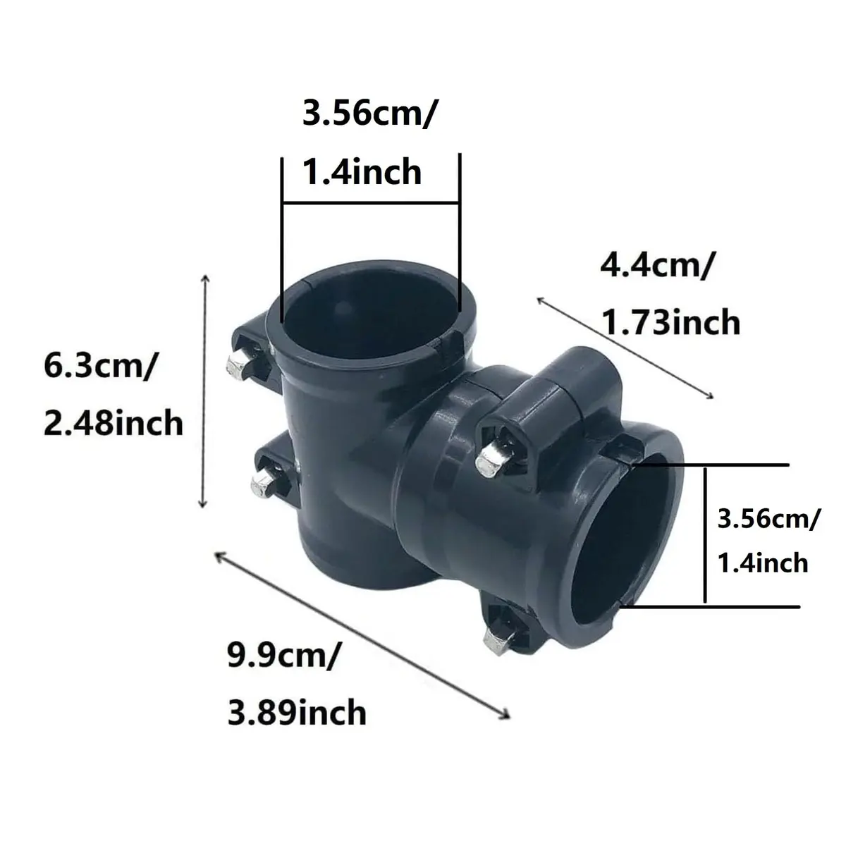 TUOREN Drum Rack T Clamp 35.6mm (1.4 inch) with 38mm Depth | Connects Drum Rack Bars at 90 Degrees - view 7