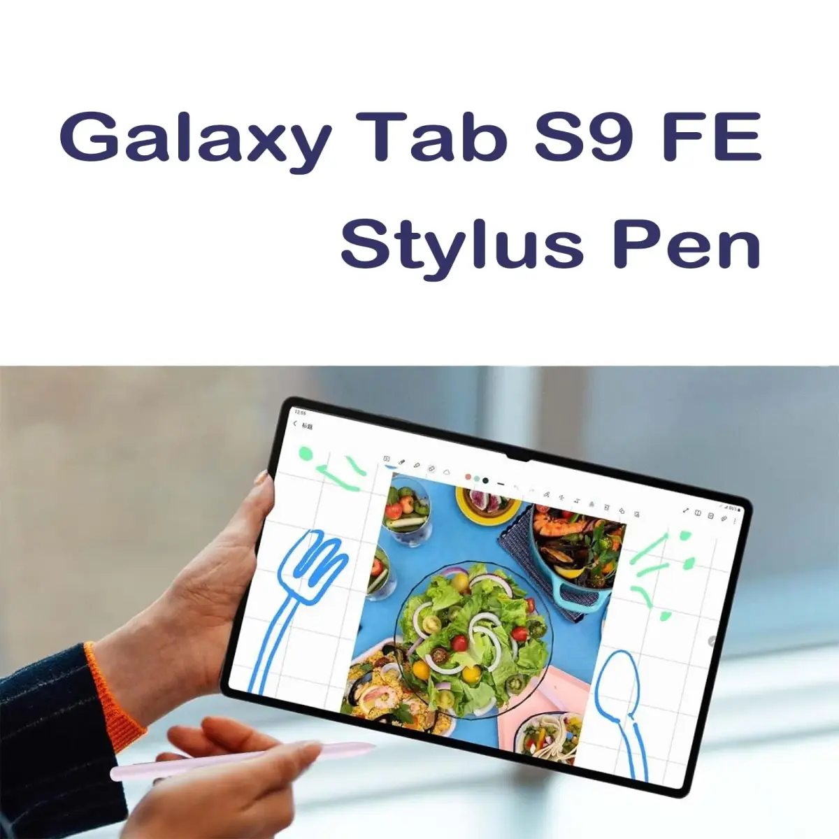 Dogxiong Lavender S Pen for Samsung Galaxy Tab S9 FE & Tab S9, 4096 Pressure Levels, Without Bluetooth, 2cm (0.78in) - view 6