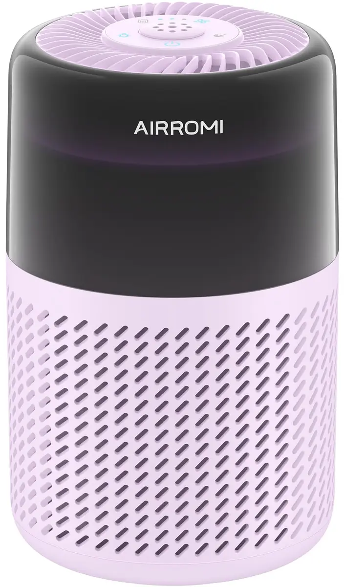 AIRROMI A2005 Purple HEPA Air Purifier for Bedroom & Home | 549 sq ft Coverage, 22 dB Sleep Mode - main product image