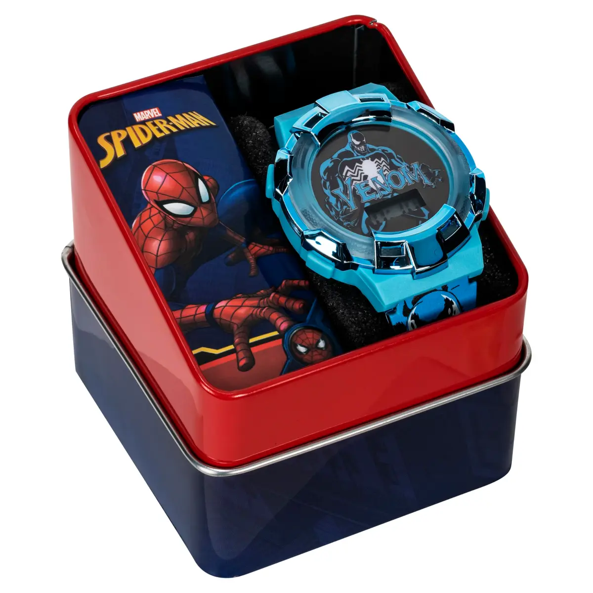 Accutime Marvel Venom Kids Watch – Light-Up Bezel, LCD Display, Adjustable Plastic Strap (Childrens, Multicolor) - view 4