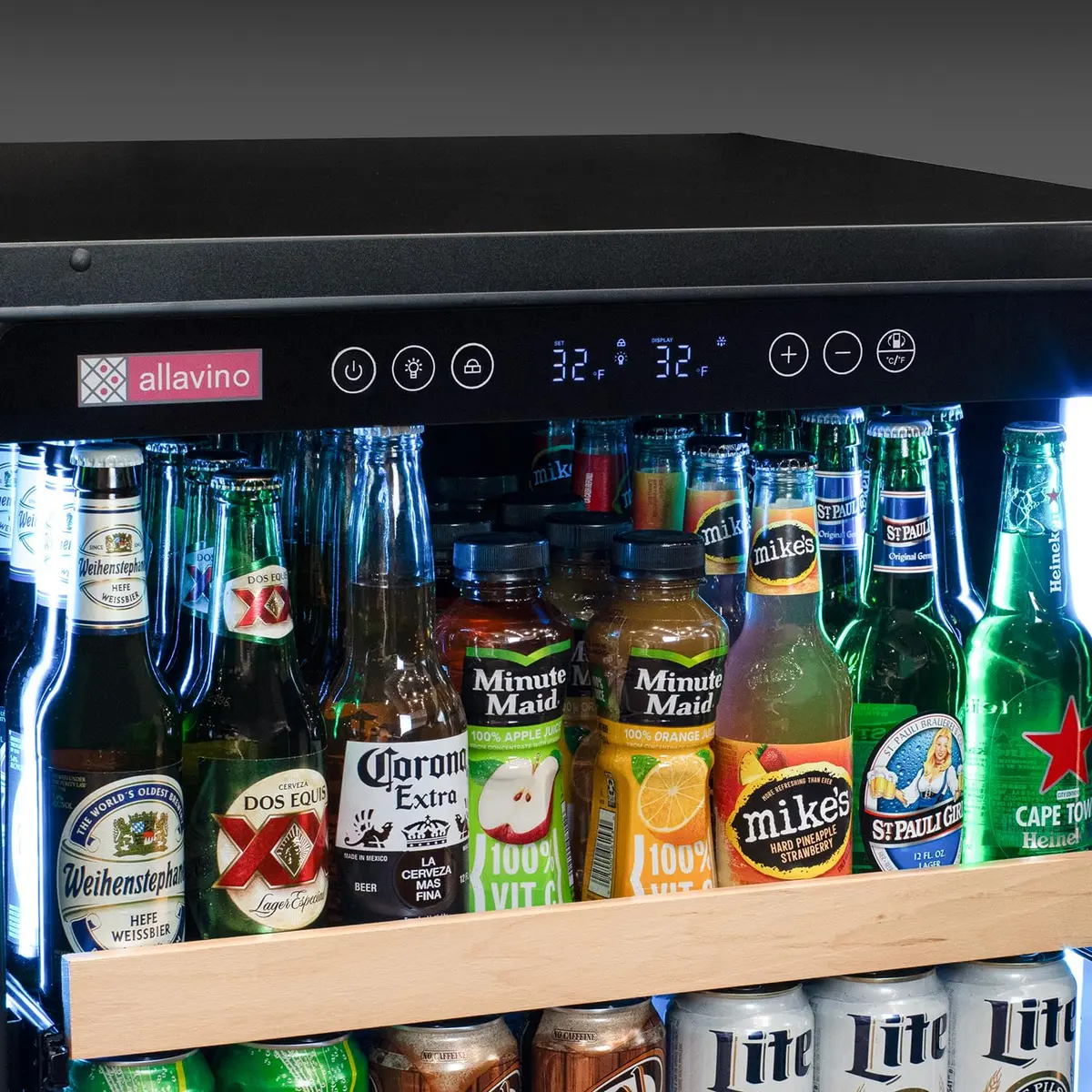 Allavino Reserva Series Stainless Steel Side-by-Side Beverage Center 2X-VSBC24L-SS | Precise Temperature Control & Elegant Design - view 8