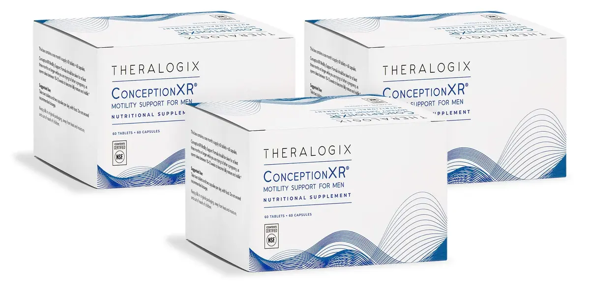 Theralogix ConceptionXR Motility Support Formula, 120 Count (Pack of 3) | Fertility Support for Men - main product image