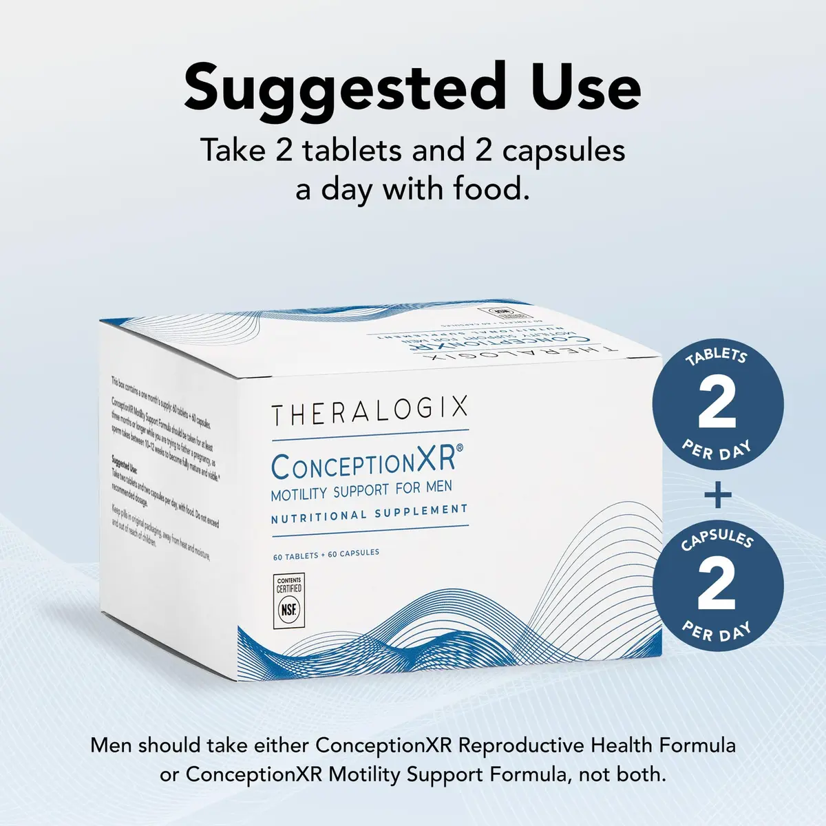Theralogix ConceptionXR Motility Support Formula, 120 Count (Pack of 3) | Fertility Support for Men - view 4
