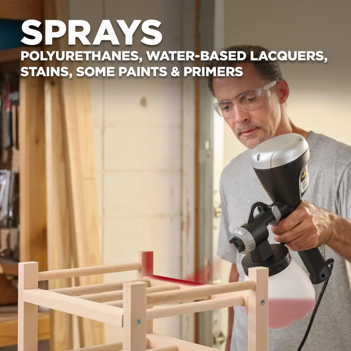 Wagner Earlex 3700 Handheld HVLP Finishing Sprayer with Multi-Tip Kit | Fine Finish for Woodwork & Furniture - view 5