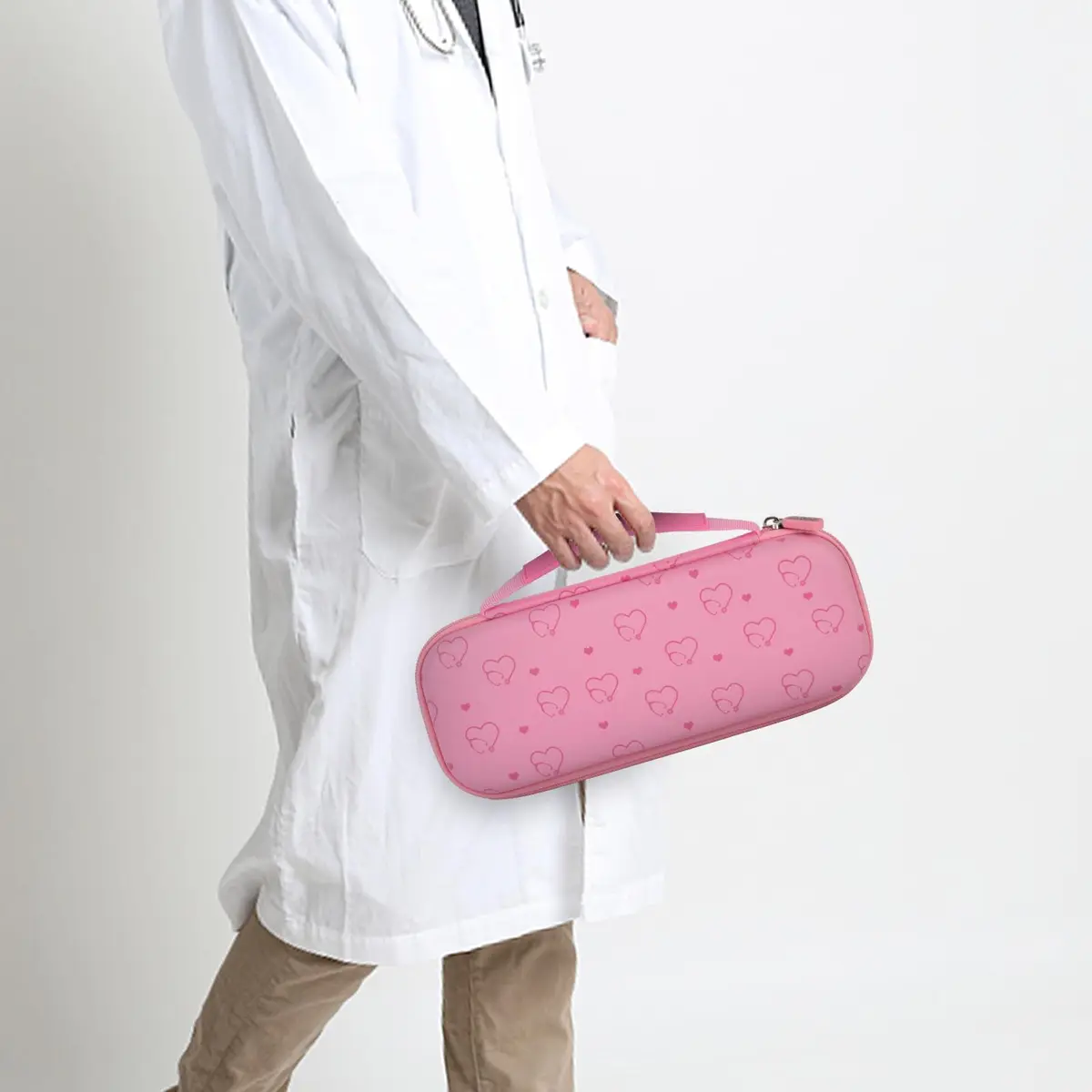 ALKOO Stethoscope Case for 3M Littmann Classic III/Cardiology IV & MDF, Pink | Heavy Duty EVA Hard Shell Organizer with Smart Storage for Medical Professionals - view 6