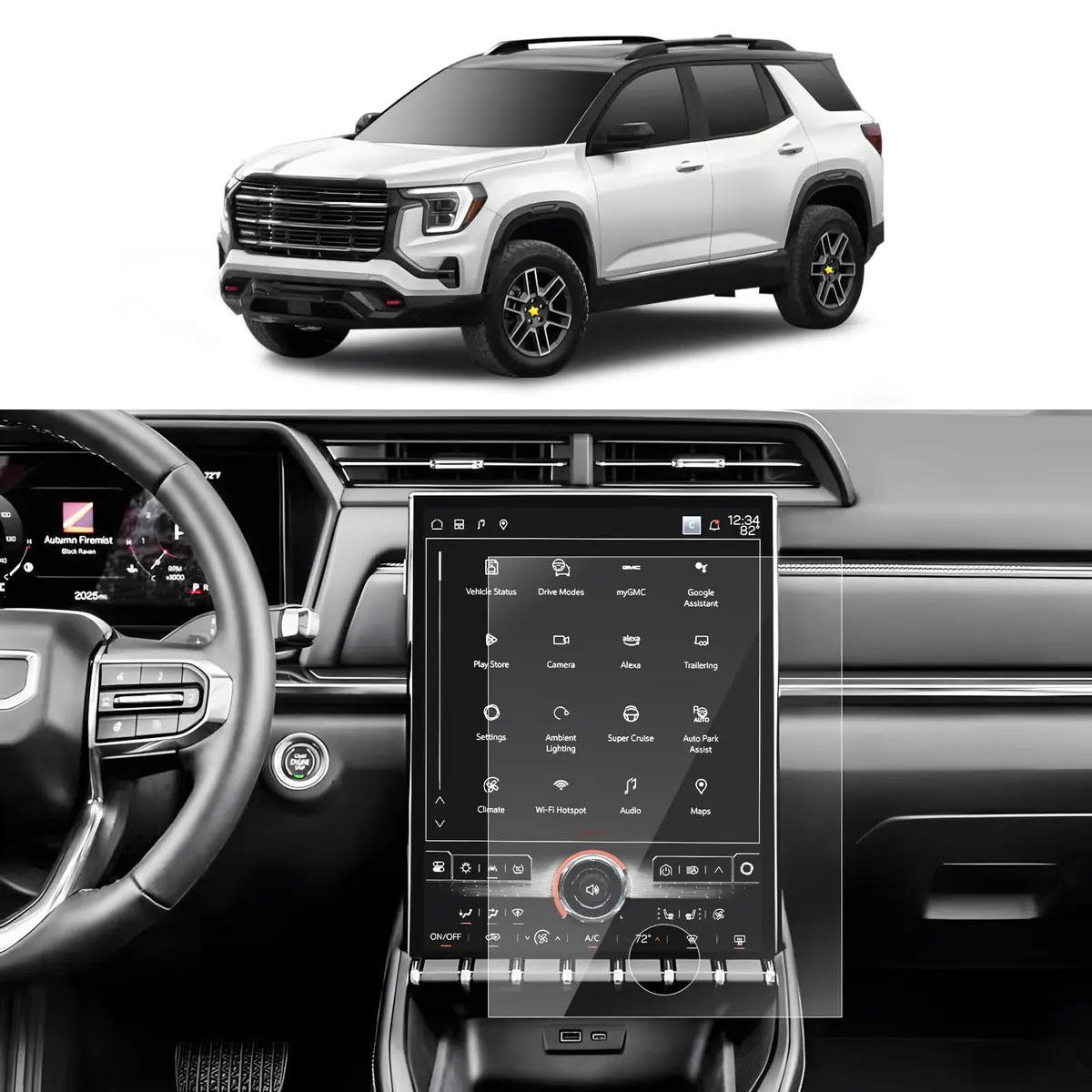 SKTU Screen Protector for 2025+ GMC Terrain 15-Inch | Anti-Scratch & Anti-Glare - main product image