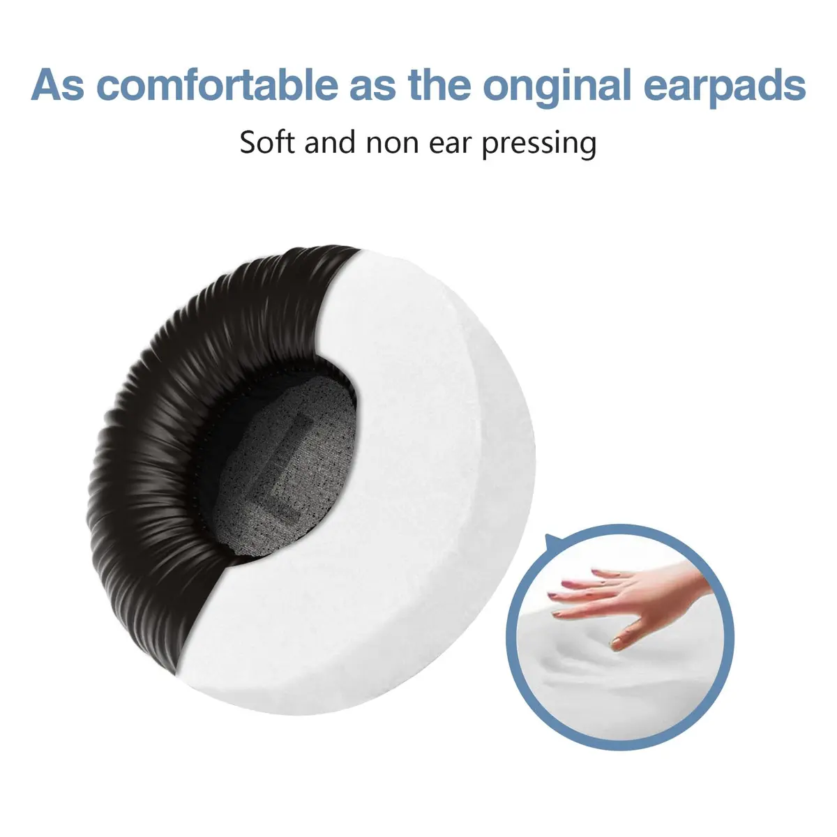 XANAD Replacement Ear Pads for JBL Tune 510BT/520BT/570BT/660NC Headphones, Black (2-Pack) - view 5