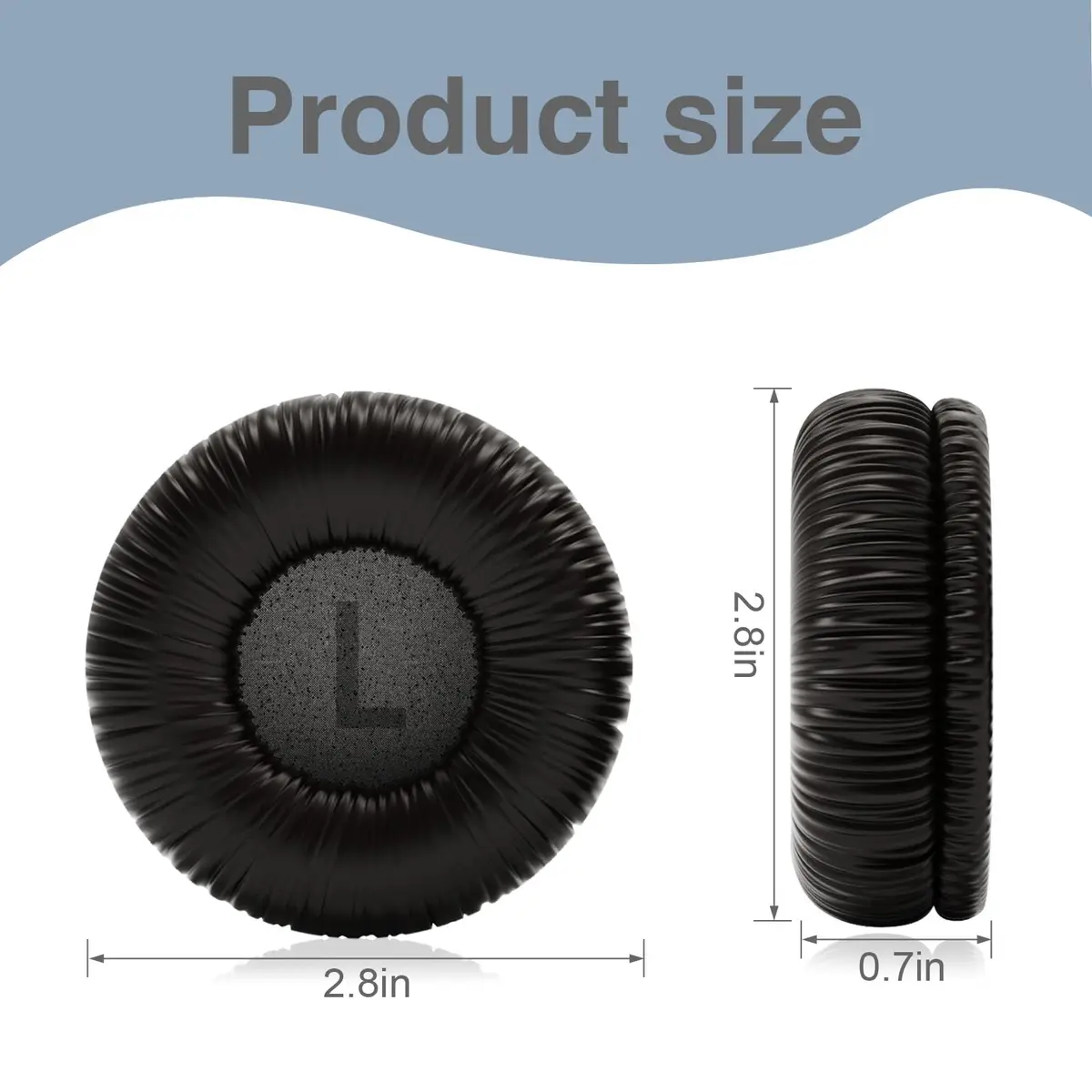 XANAD Replacement Ear Pads for JBL Tune 510BT/520BT/570BT/660NC Headphones, Black (2-Pack) - view 6
