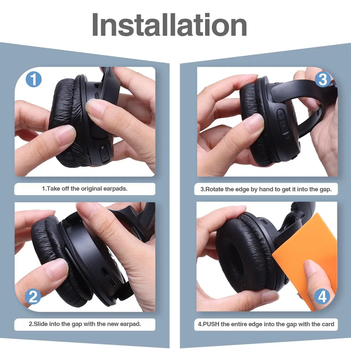 XANAD Replacement Ear Pads for JBL Tune 510BT/520BT/570BT/660NC Headphones, Black (2-Pack) - view 7