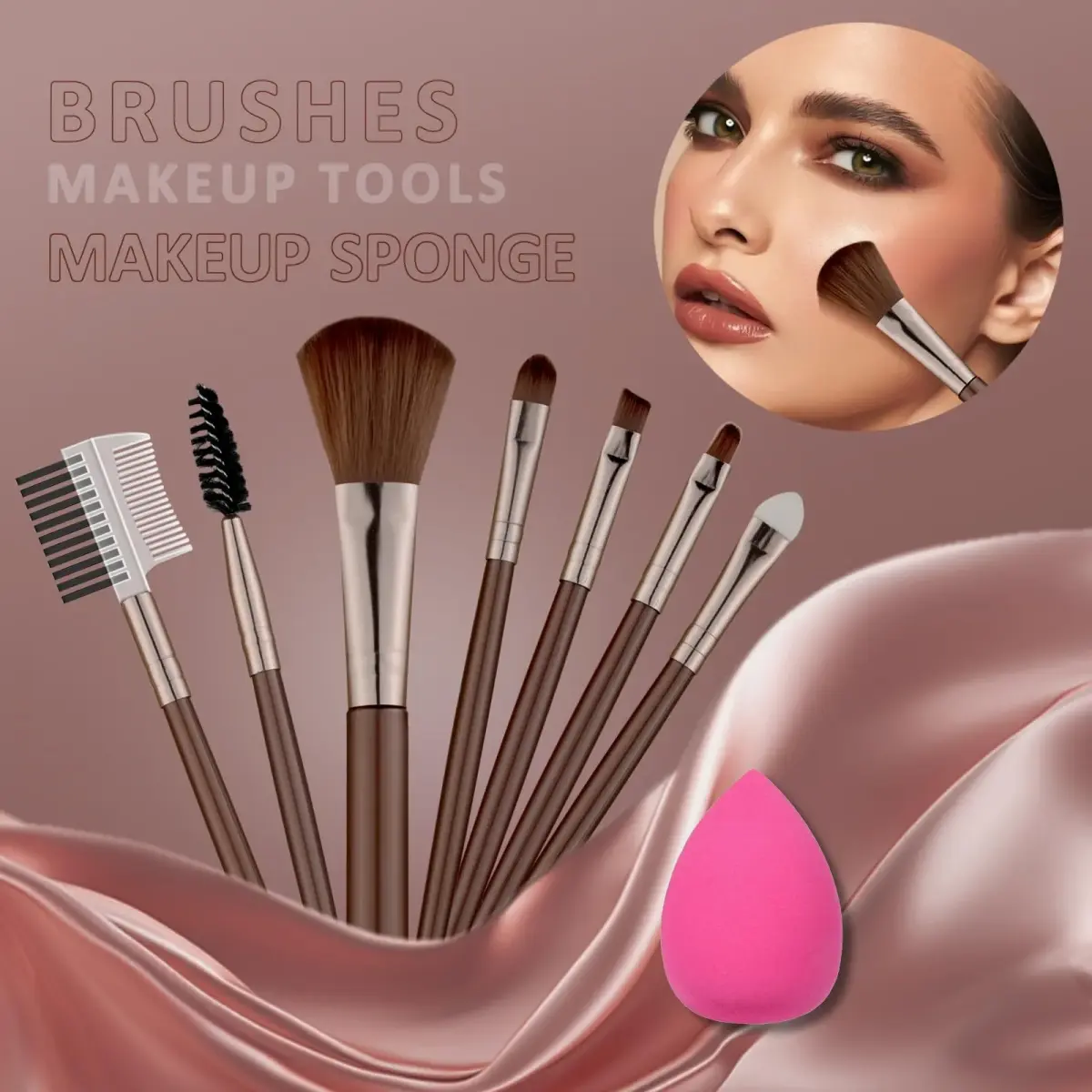 MONRUEVT All-in-One Makeup Kit for Women & Teens | 16-Piece Full Face Cosmetic Set with Brushes - view 7