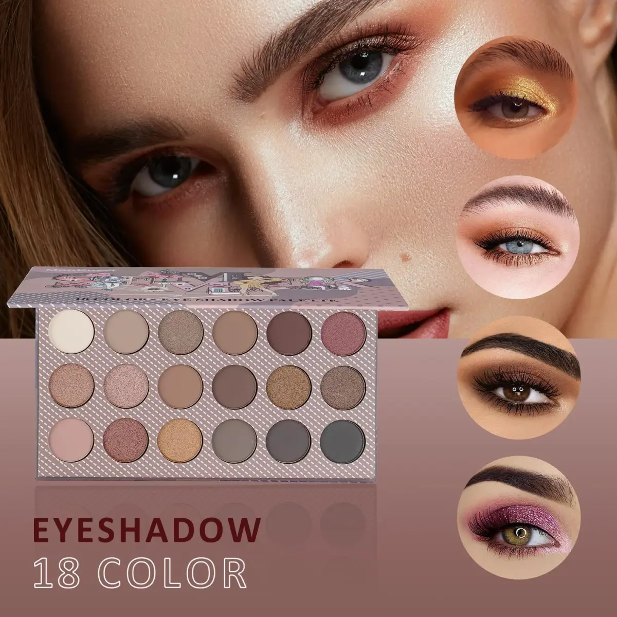 MONRUEVT All-in-One Makeup Kit for Women & Teens | 16-Piece Full Face Cosmetic Set with Brushes - view 3