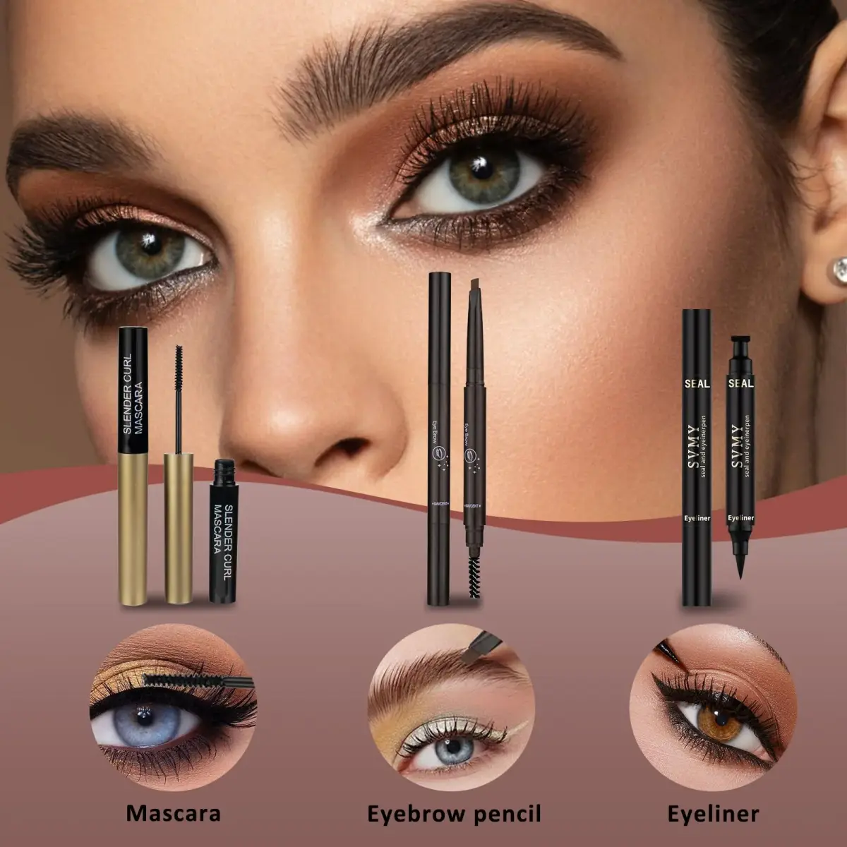 MONRUEVT All-in-One Makeup Kit for Women & Teens | 16-Piece Full Face Cosmetic Set with Brushes - view 4