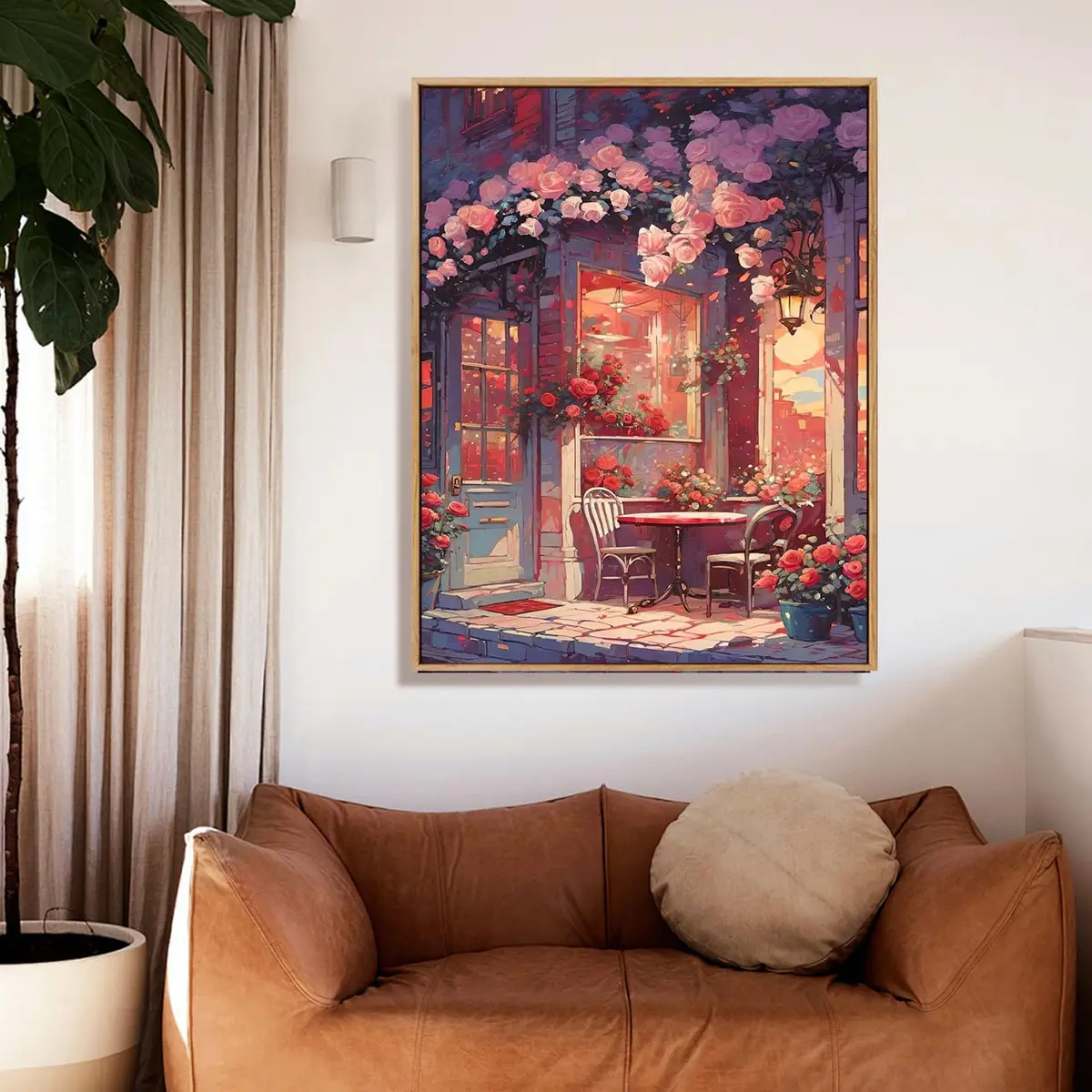 Amphol Paint by Numbers Kit for Adults | Watercolor Canvas Art 16"x20" - view 2