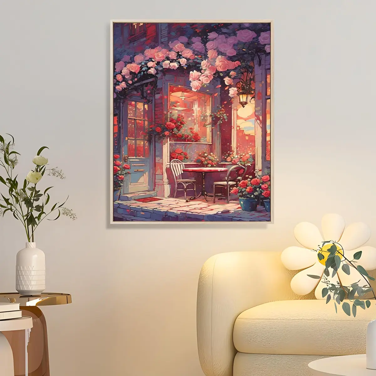 Amphol Paint by Numbers Kit for Adults | Watercolor Canvas Art 16"x20" - view 3