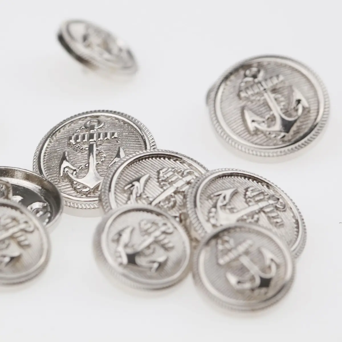 Xentrlologic Silver Metal Blazer Buttons Set 18mm & 23mm | Durable Zinc Alloy for Men Suit & Coat - view 6