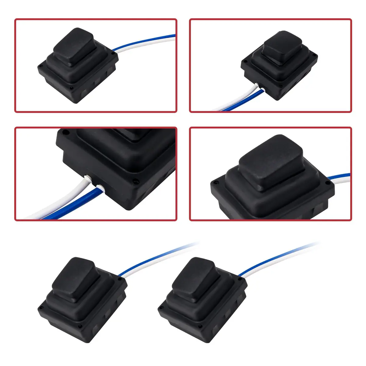 HiSport Door Handle Button Switch for Hyundai Tucson 2016-2021 - 2 PCS Front Left & Right, Black - view 4
