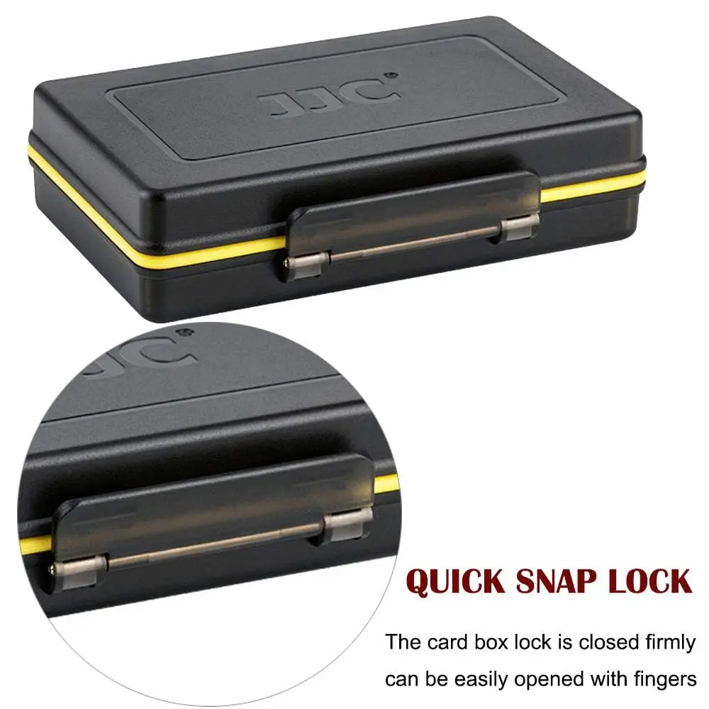 JJC Camera Battery Memory Card Case Water-Resistant & Shockproof | Organizer for Canon Nikon Sony Fujifilm Olympus - view 6