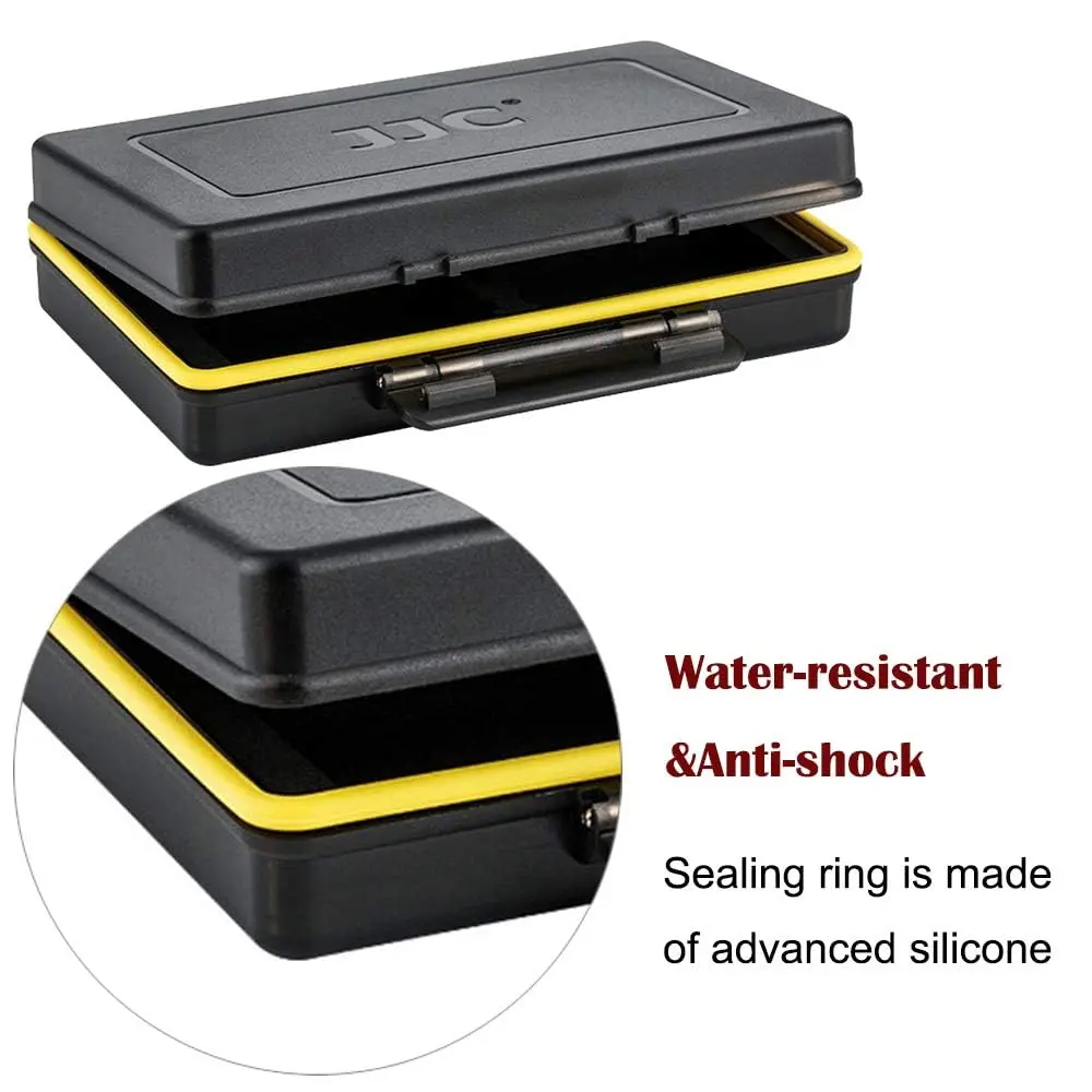 JJC Camera Battery Memory Card Case Water-Resistant & Shockproof | Organizer for Canon Nikon Sony Fujifilm Olympus - view 4