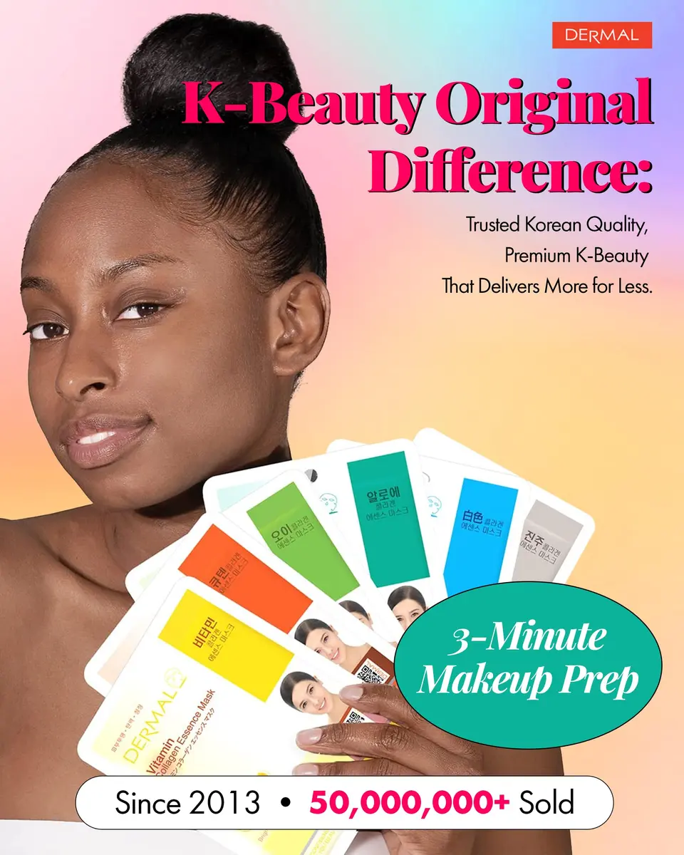 DERMAL 32 Combo Pack Korean Facial Sheet Masks | Hydrating, Brightening, Elasticizing for All Skin Types - view 7