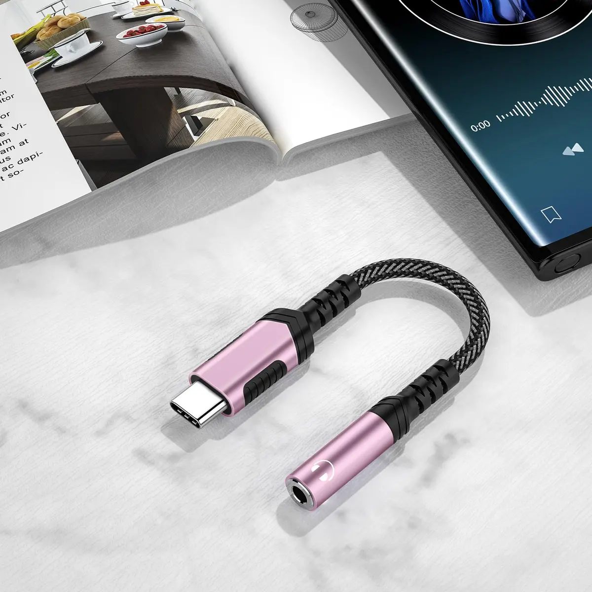 iMangoo USB C to 3.5mm Headphone Adapter | High-Quality DAC, Compact & Durable (≤120 chars) - view 5