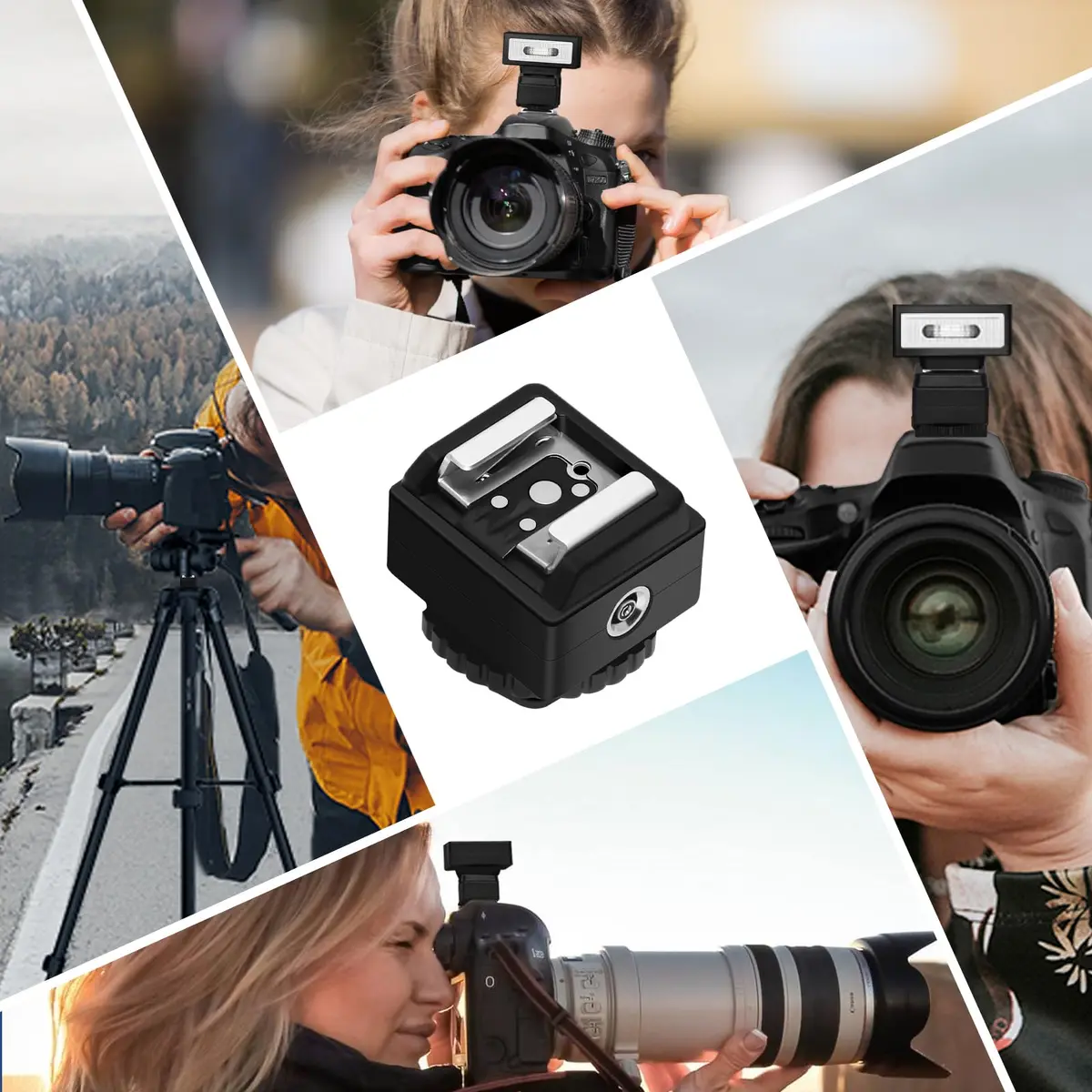 MEDALight Hot Shoe Adapter with PC Port | Compatible with Camera Flashes & Studio Lights - view 6