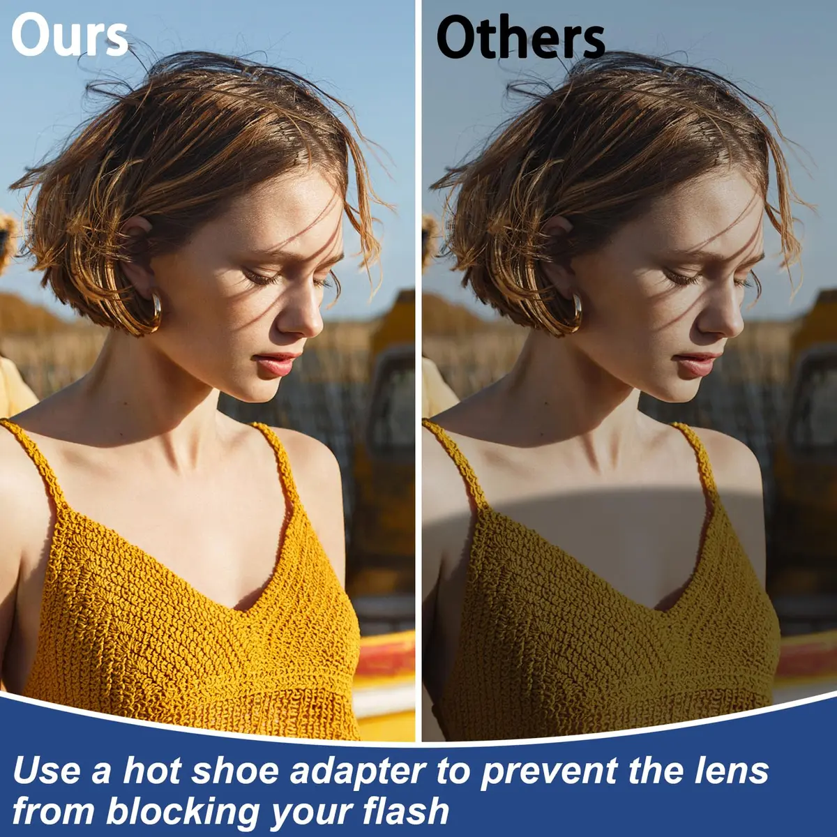 MEDALight Hot Shoe Adapter with PC Port | Compatible with Camera Flashes & Studio Lights - view 7