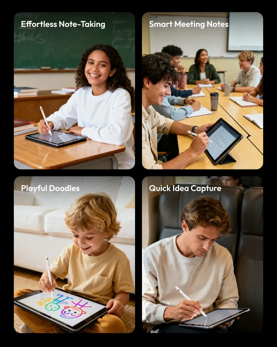Metapen Pencil Air8 Stylus for iPad 2018-2026 | 10-Min Faster Charge, Palm Rejection, 20-Hr Battery - view 9