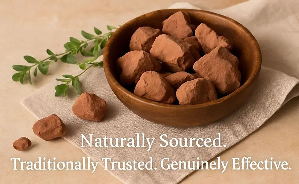 EcoVista Natural Red Edible Clay Chunks | Organic, Pure, 4 oz (114gm), Ideal for Eating & Skin Care - view 2