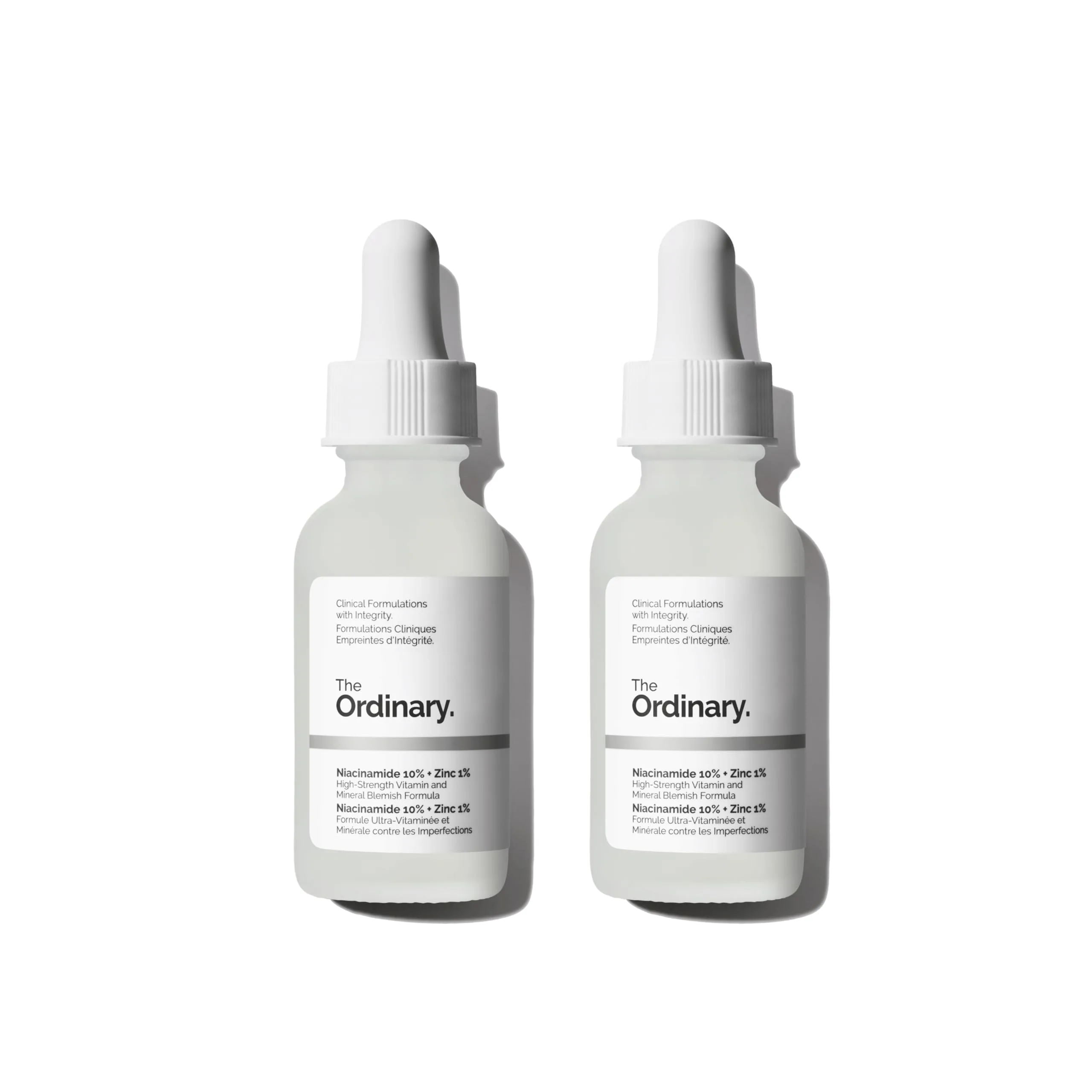The Ordinary Niacinamide 10% + Zinc 1% Serum for Blemish-Prone Skin, 2x1 Fl Oz (59 ml) | Smoothes & Brightens - main product image