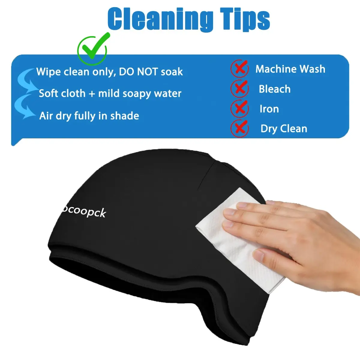sfiocoopck Cold Cap for Chemotherapy Patients, Migraine Ice Hat 360° Fit | Scalp Cooling for Hair Loss Prevention - view 7