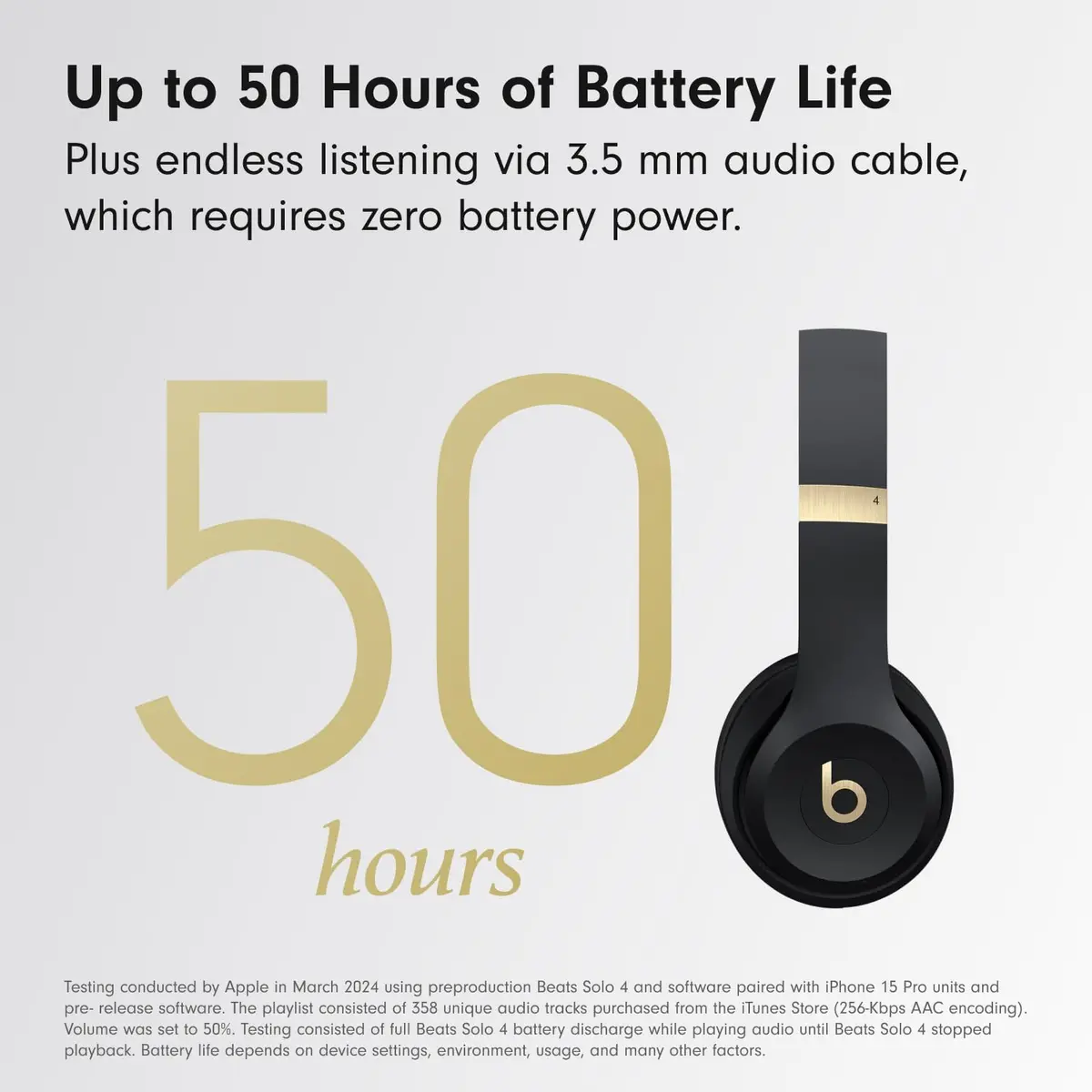 Beats Solo 4 Wireless On-Ear Bluetooth Headphones | Up to 50-Hour Battery, Apple & Android Compatible - view 5