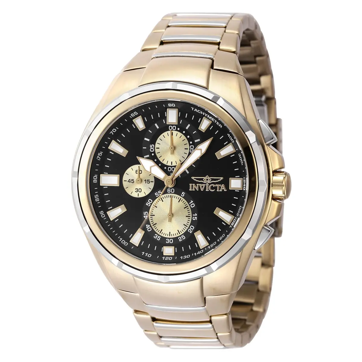 Invicta Aviator Men 50mm Quartz Gold Watch | Modern Style & 5ATM Water Resistance - main product image