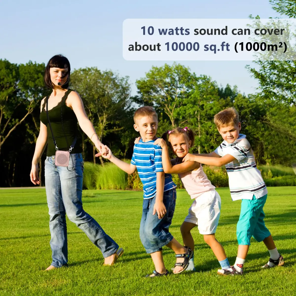 Norwii Portable Voice Amplifier with Wired Microphone Headset, 10W Output, 30 Hours Battery | Classroom Teaching & Outdoor Events - view 3