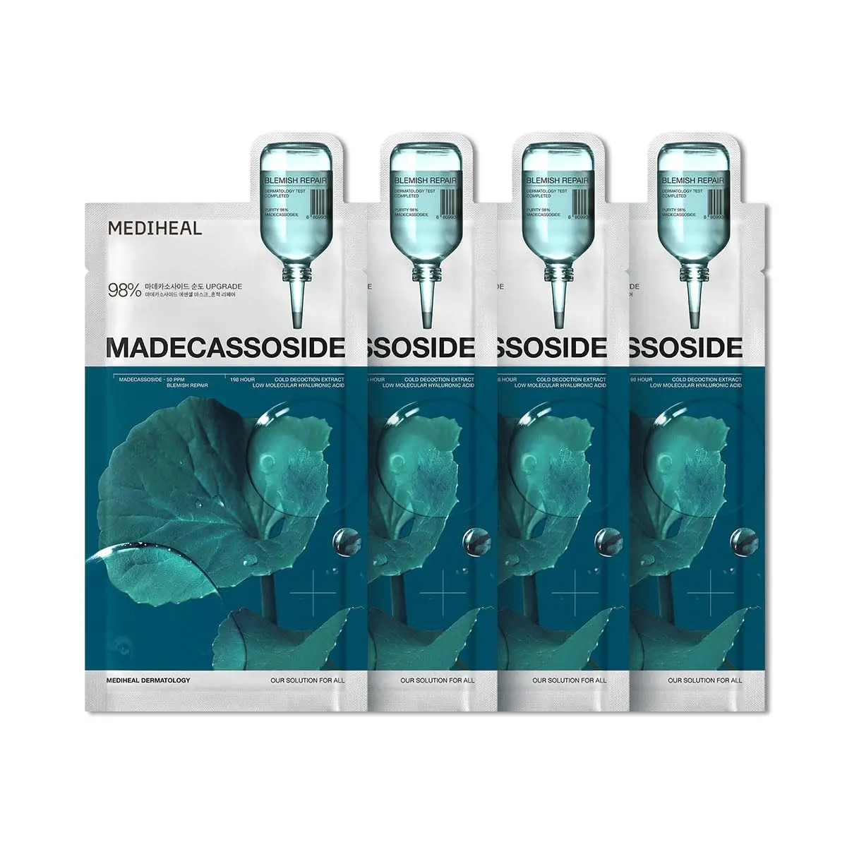 MEDIHEAL Madecassoside Essential Face Sheet Mask 24ml (0.811 Fl Oz) | Calms Redness & Evens Skin Tone - main product image