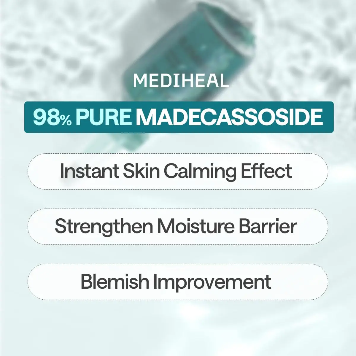 MEDIHEAL Madecassoside Essential Face Sheet Mask 24ml (0.811 Fl Oz) | Calms Redness & Evens Skin Tone - view 4
