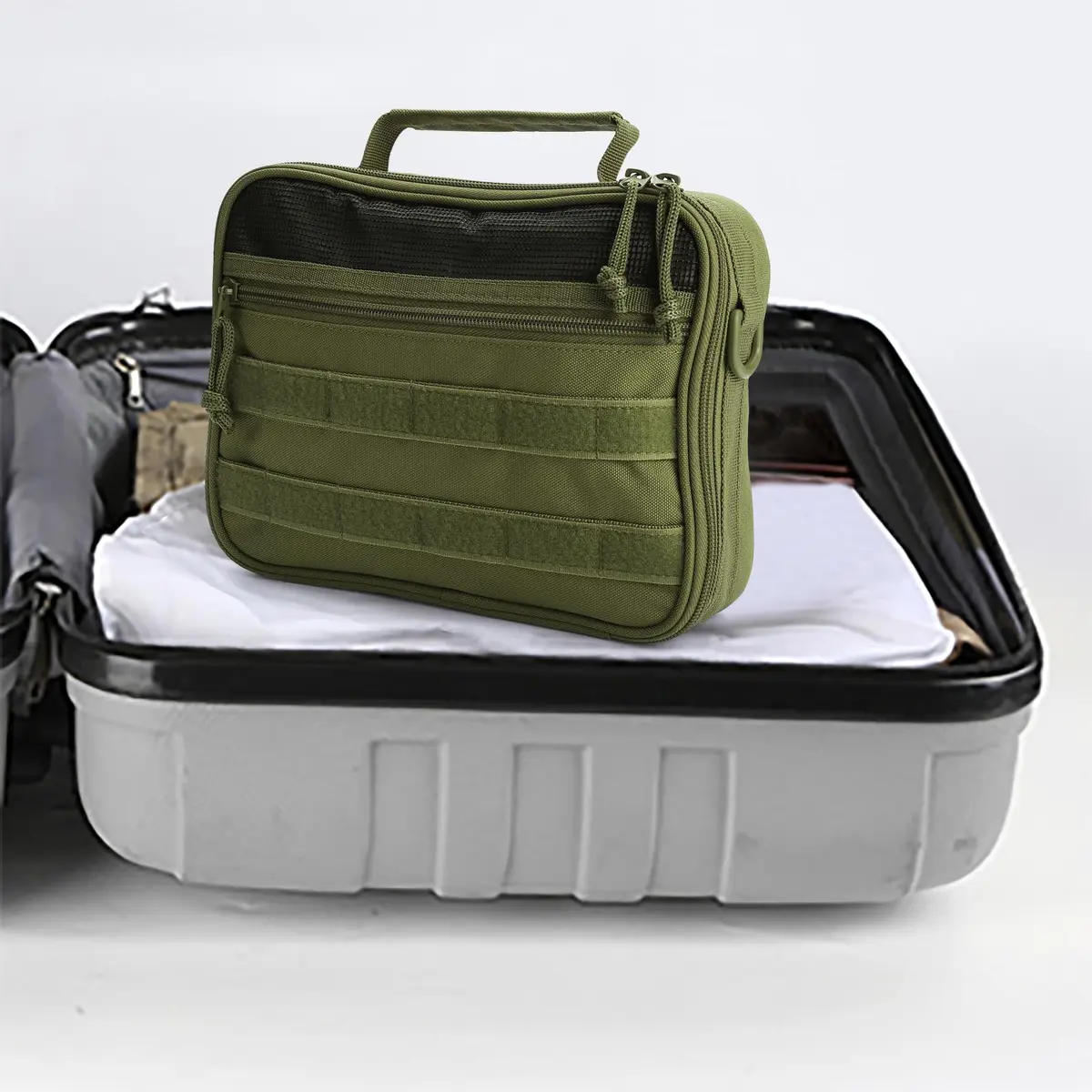 SMONT Toiletry Bag for Men 9.5x7.9x2.7 Inch | Water-Resistant Travel Organizer - view 7