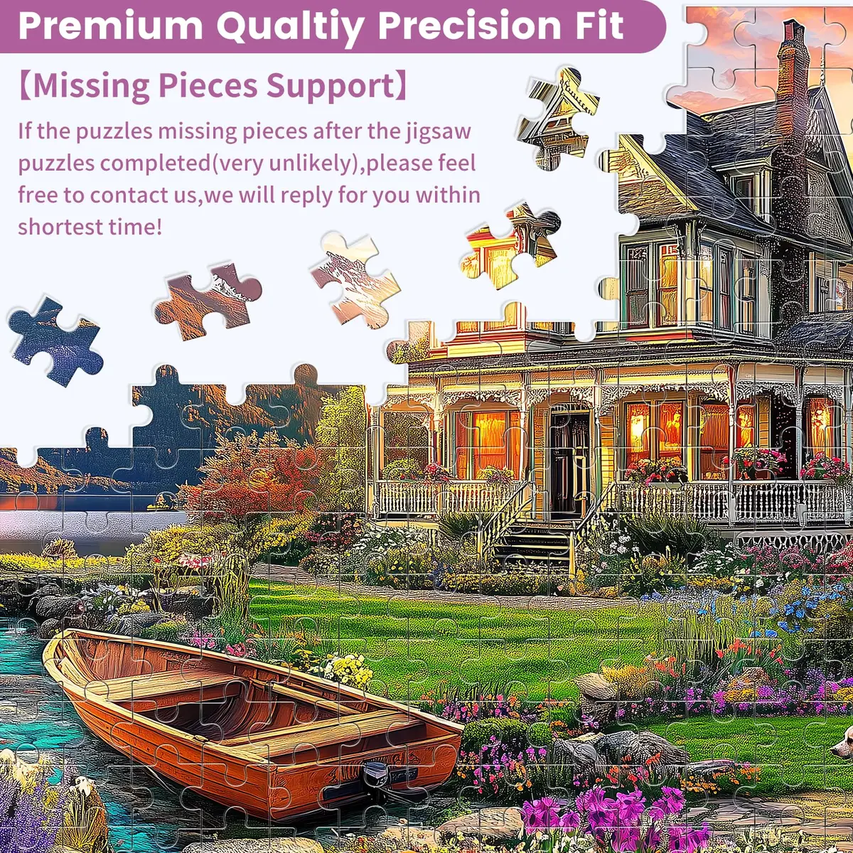 VOLUVOLU 1000 Piece Puzzles Autumn Landscape | Challenging & Durable for Adults (70-120 chars) - view 7